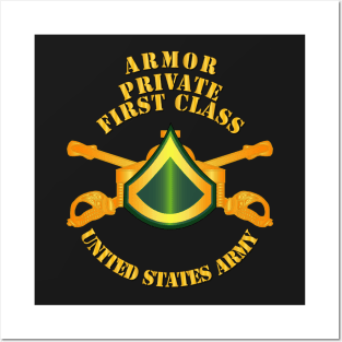 Armor - Enlisted - Private First Class - PFC Posters and Art